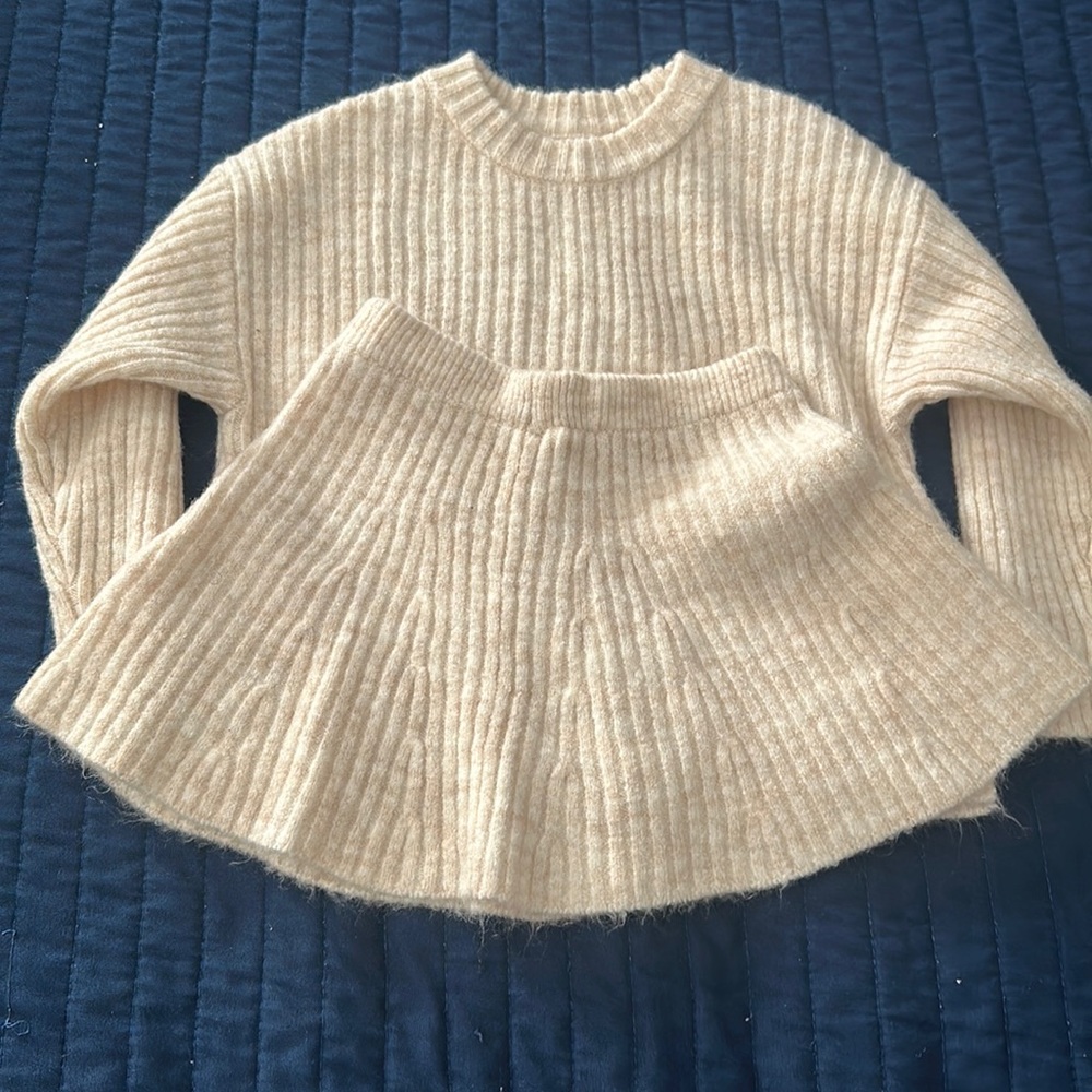 Zara toddler girl sweater set